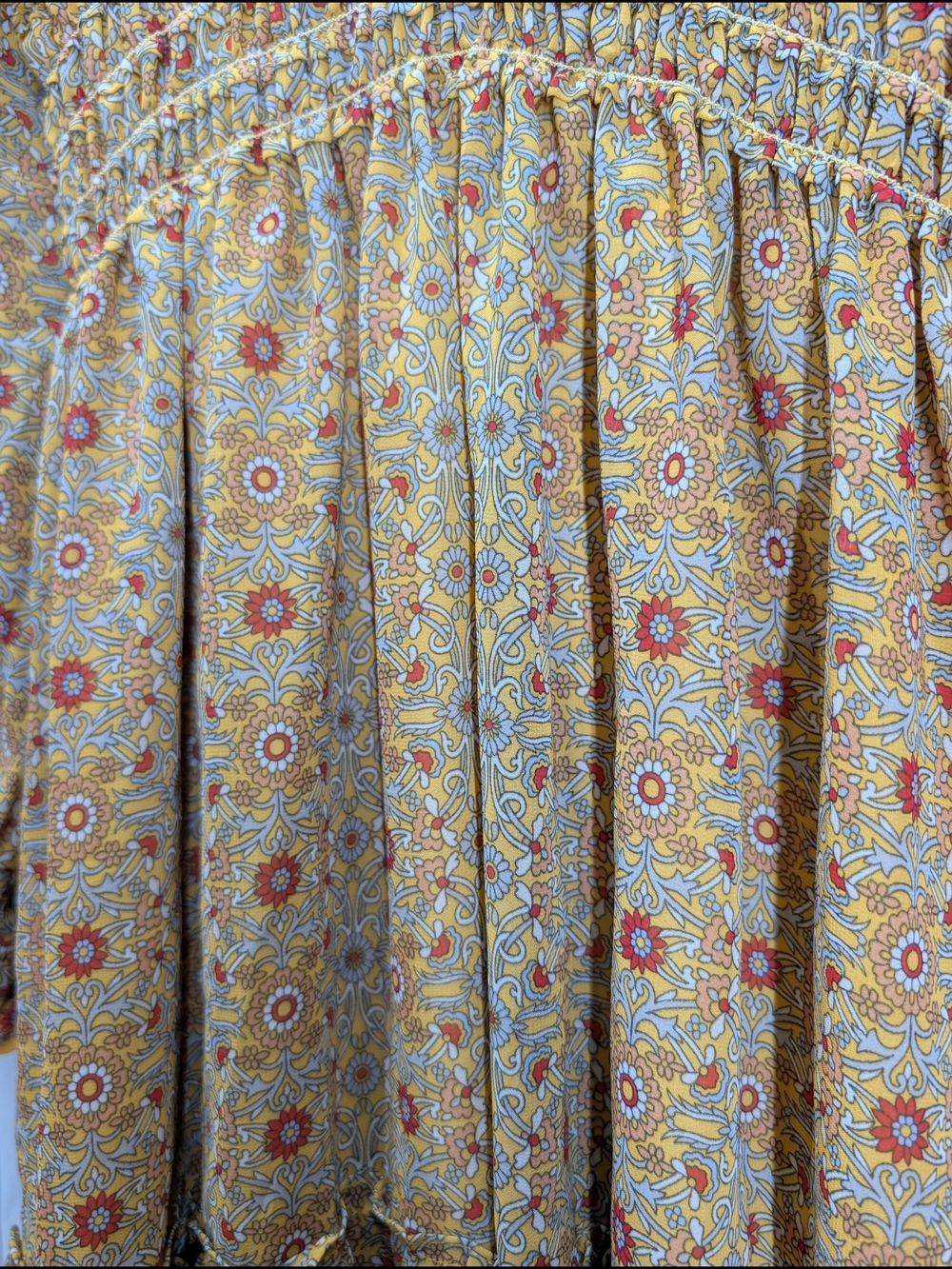 Max Studio Floral Smocked Waist Mini Dress Size Small Boho Cottagecore - Picture 4 of 12